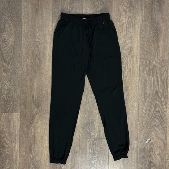 Aritzia TNA Speed Joggers Pant Cuffed ankle midrise drapey Black Size Small - Picture 5 of 14